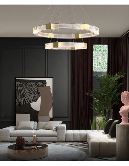 Parallel Ring LED Chandelier