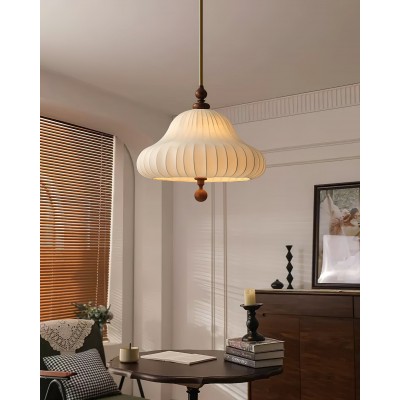 Lampe suspendue en tissu et... 2