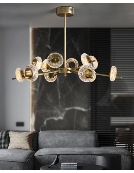 Brass Crystal LED Chandeliers