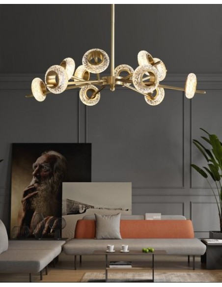 Brass Crystal LED Chandeliers