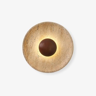 Artistic Stone Brown Wall Light 2
