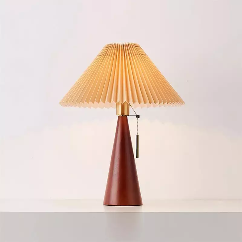 Lampada da tavolo in legno vintage...