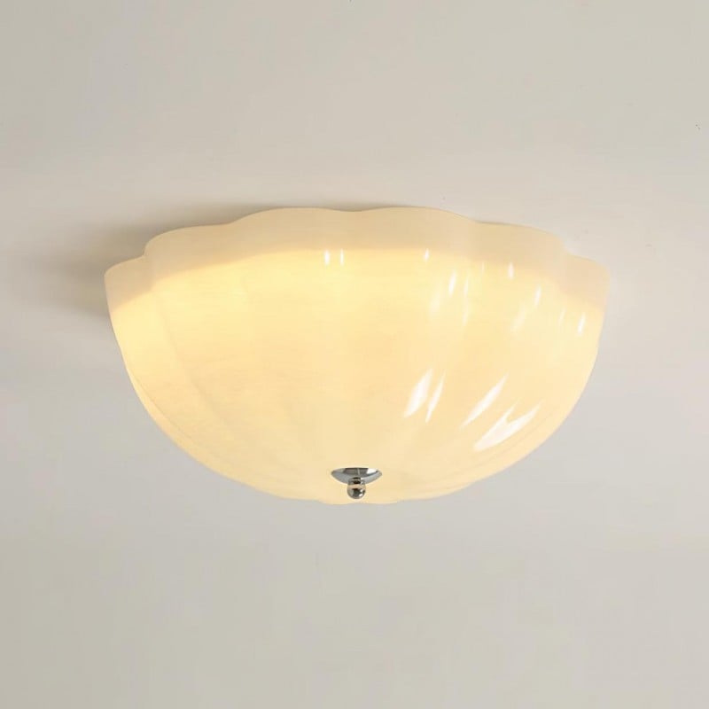 Plafonnier en verre en forme de gelée...