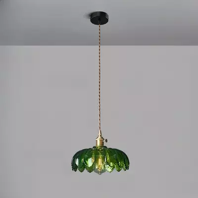 Retro Petal Groene Hanglamp...