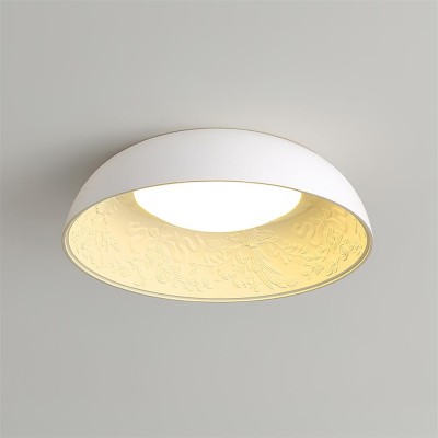Plafonnier LED rond sculpté...