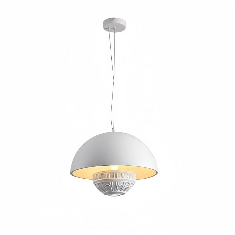 Lampada a sospensione semicircolare...