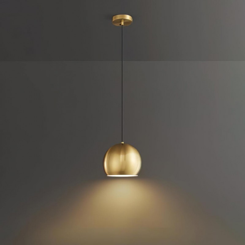 Lampada a sospensione in ottone dal...