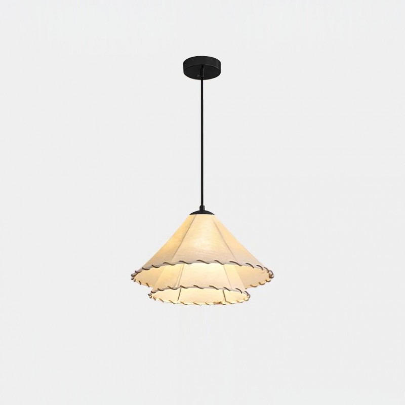 Vinatge Lotus Leaf Fabric Pendant...
