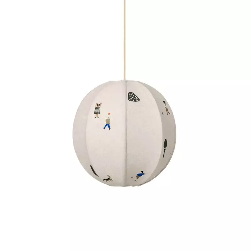Park geborduurde textiel hanglamp KL561