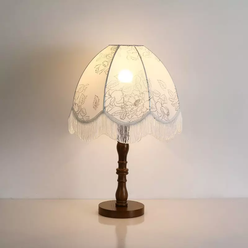 Luxury Printed Tassel Table Lamp KL593