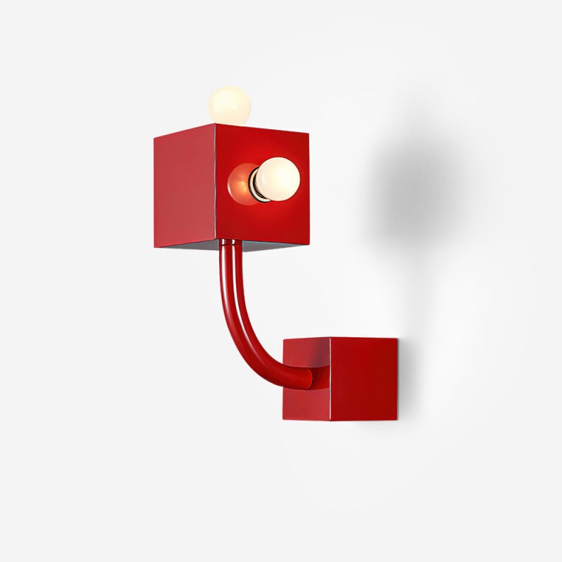 Applique murale en métal Red Cube KL602