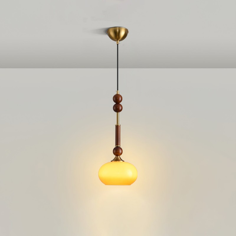 Lampada a sospensione in legno...