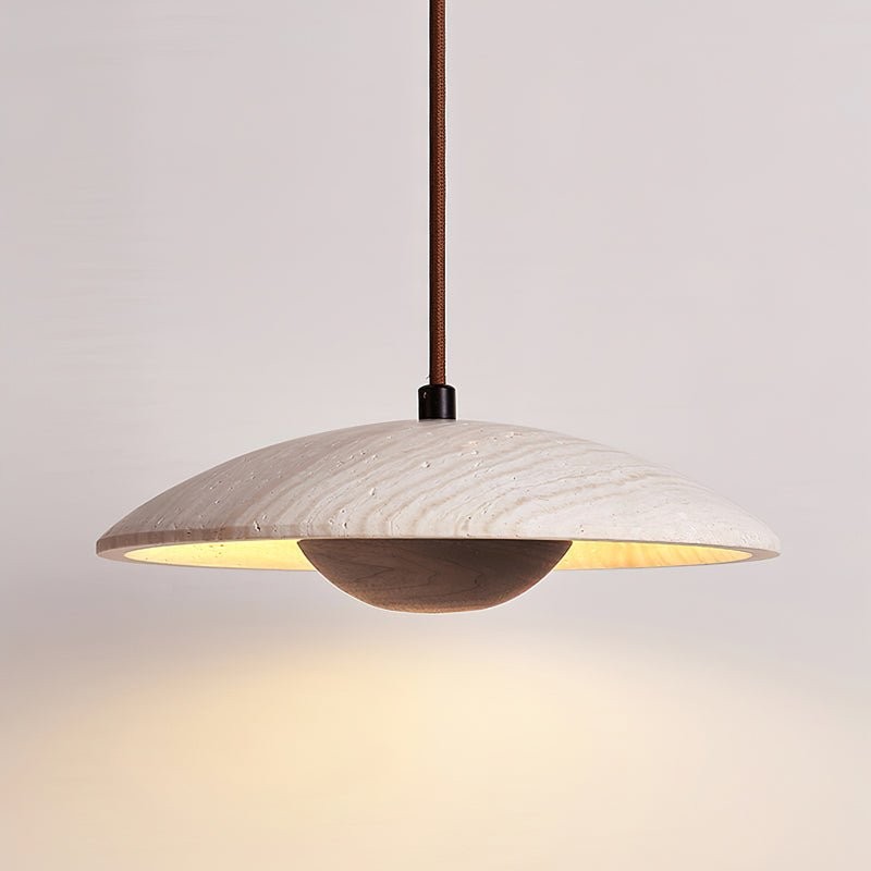 Lampe à suspension en bois de style...
