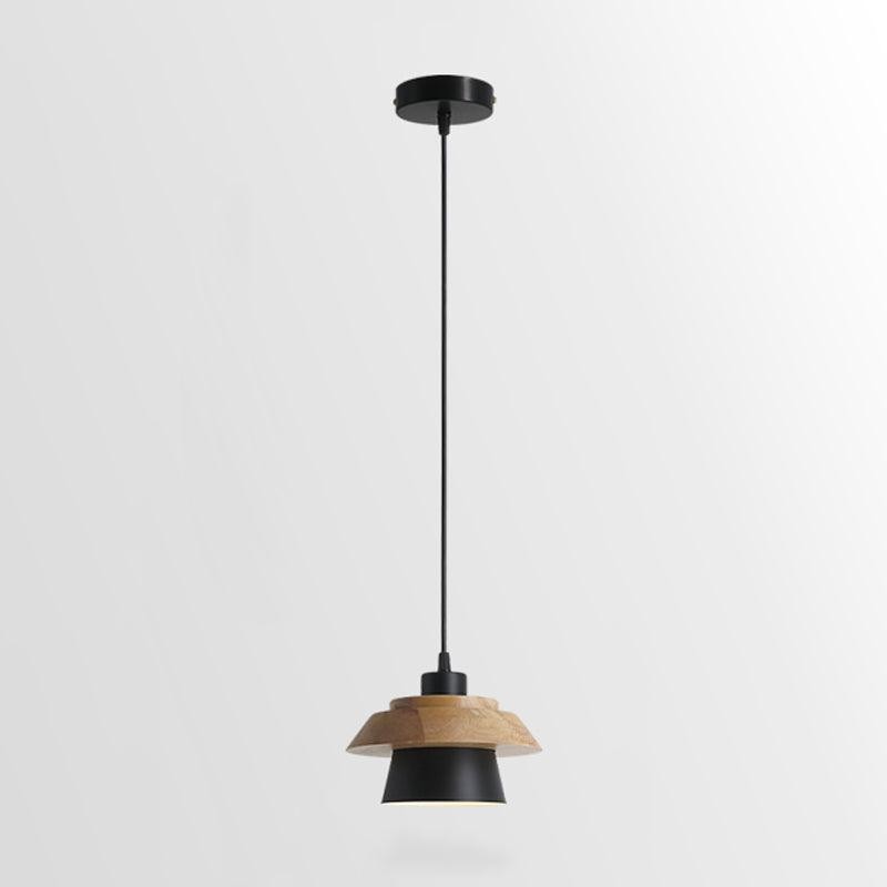 Hanglamp van steen en hout KL664