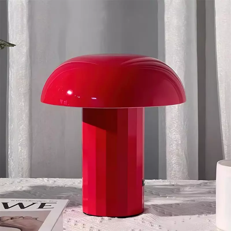 Mushroom Portable Bedside Table Lamp...