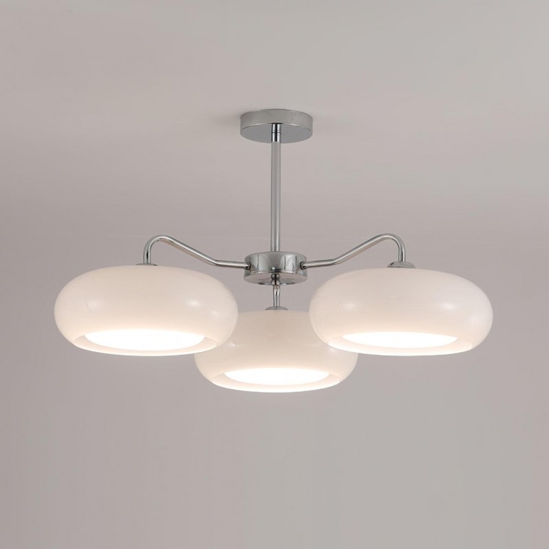 Modern 3 Light Chrome Ceiling Light...
