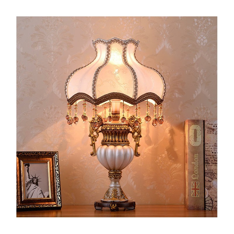 Retro Vase Fabric Table Lamp KL708