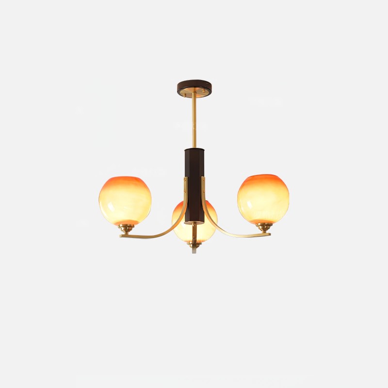 Vintage Caramel Globe Chandelier KL738