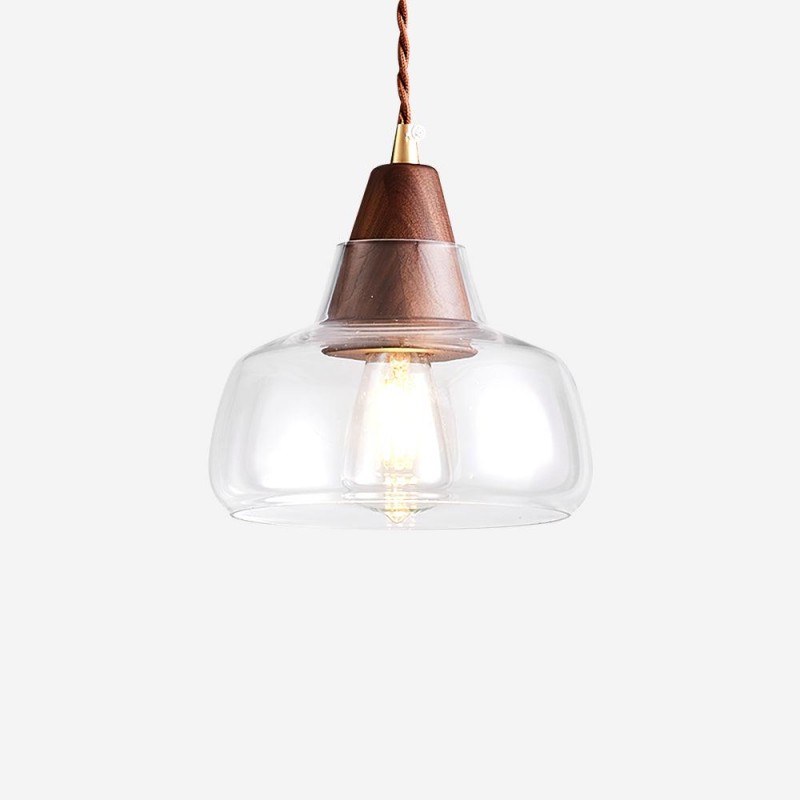 Lampada a sospensione in vetro di...