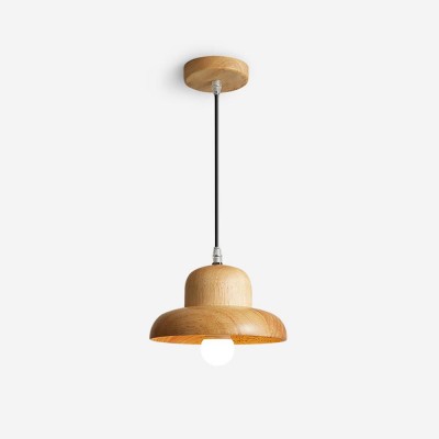 Houten Hoed Hanglamp KL765