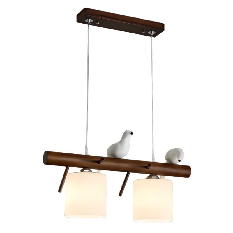 Bird Wooden Chandelier