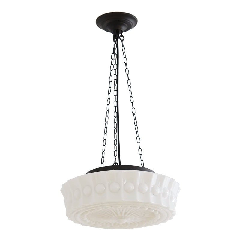 Iron Glass Cylinder Shade Chandelier