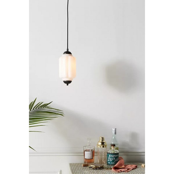Eloise Simple Glass Irregular Lantern Pendant Lamp