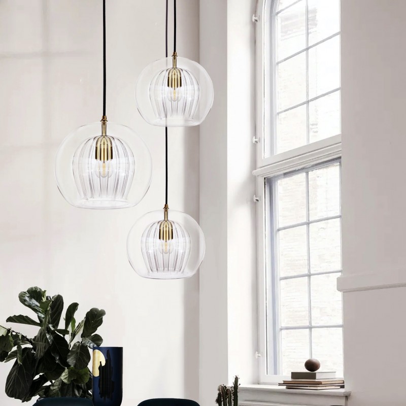 Lámpara colgante moderna de vidrio... Lámpara colgante moderna de vidrio...