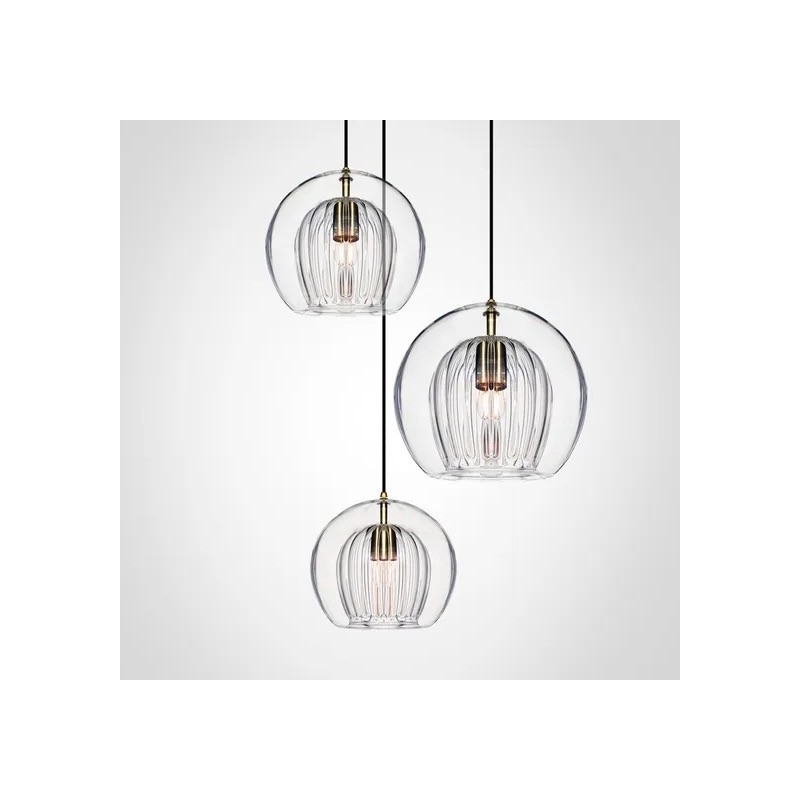 Lámpara colgante moderna de vidrio... Lámpara colgante moderna de vidrio...