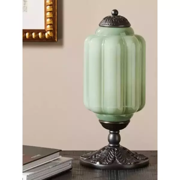 Eloise Vintage Glass Led Pumpkin Table Lamp