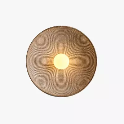 Retro ronde wandlamp in...