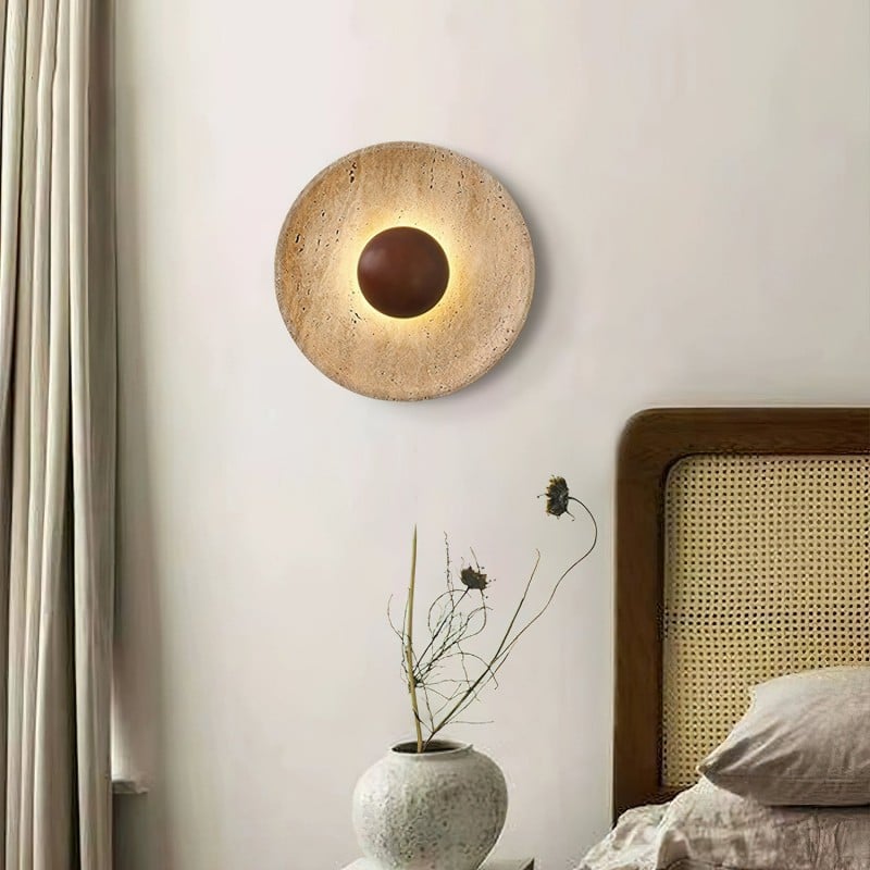 Medieval Yellow Travertine Wood Wall...