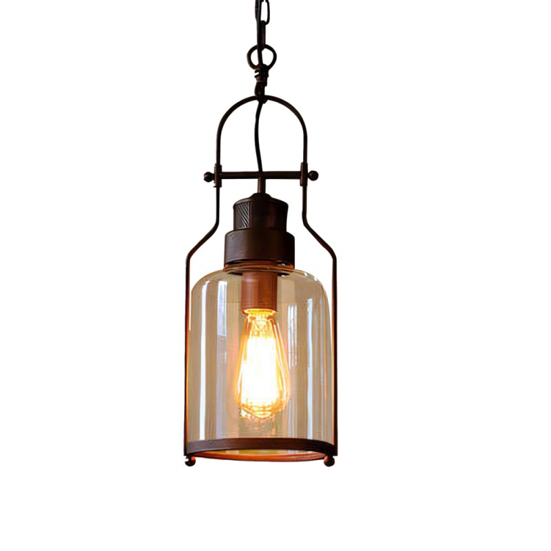 Industriële vintage hanglamp met...