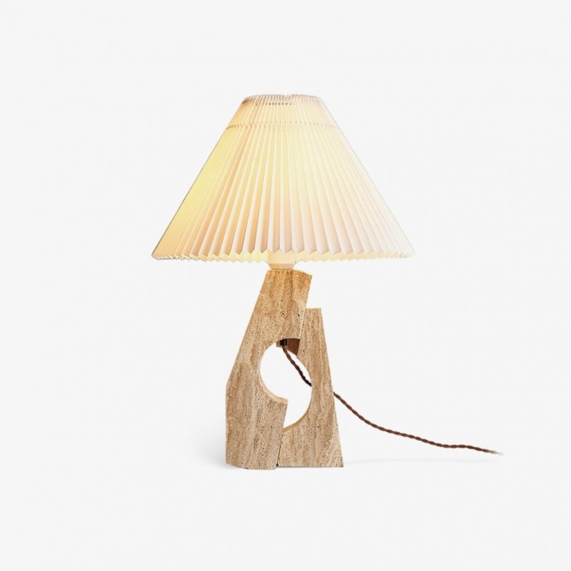 Lampe de table pilier en pierre...