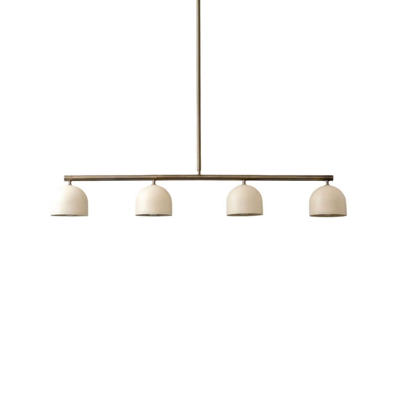 Lustre linéaire moderne en laiton à 4...