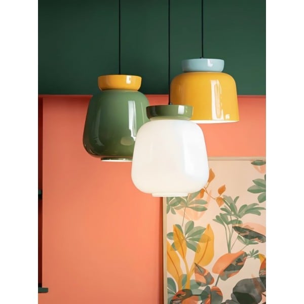 Colorful Bowl Shaped Nordic Pendant Lamp