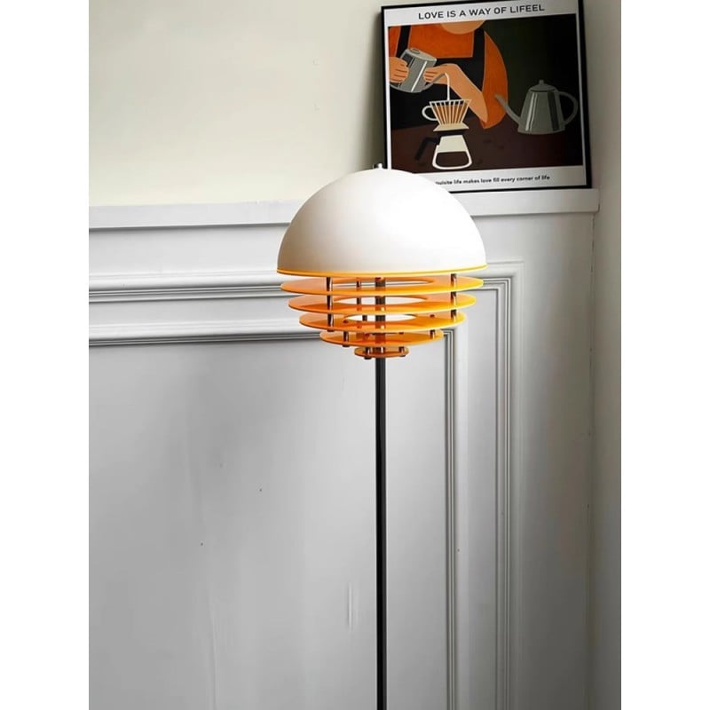 Lampadaire moderne à dôme et disque...