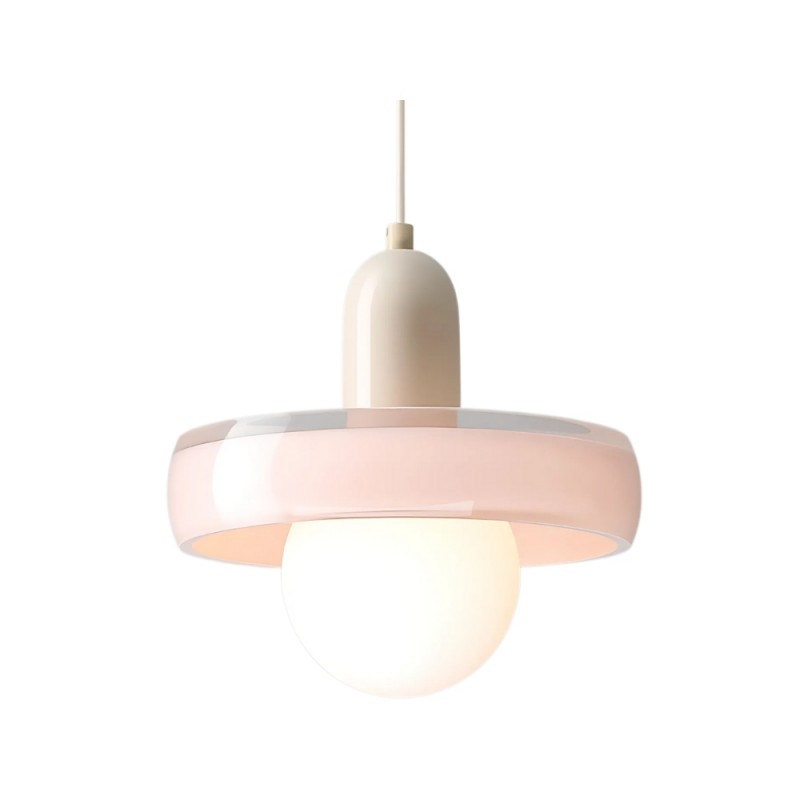 Suspension boule en verre coloré KL916