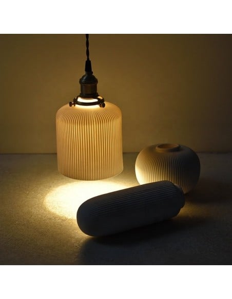 Lampe à suspension en céramique exquise