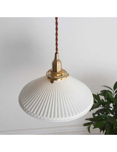 Modern pleated light