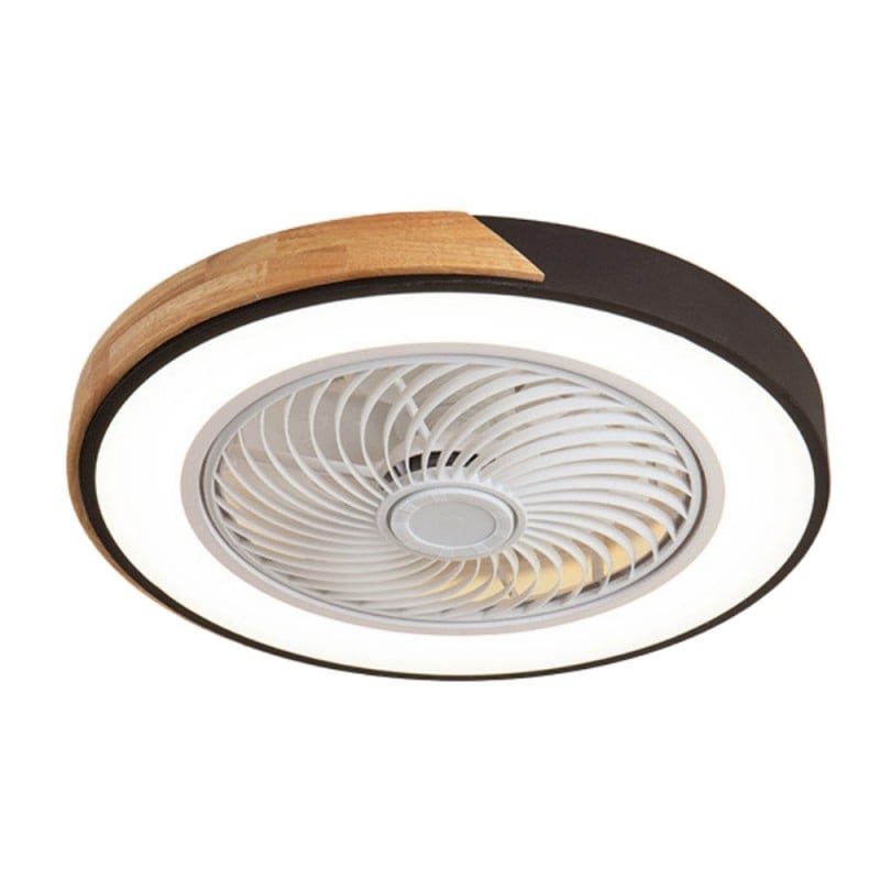 Ventilateur plafonnier led bois style...