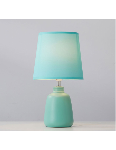 Lampe de table en céramique colorée