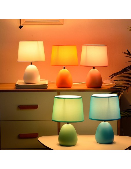 Lampe de table en céramique colorée