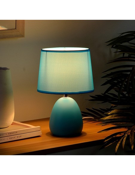 Lampe de table en céramique colorée