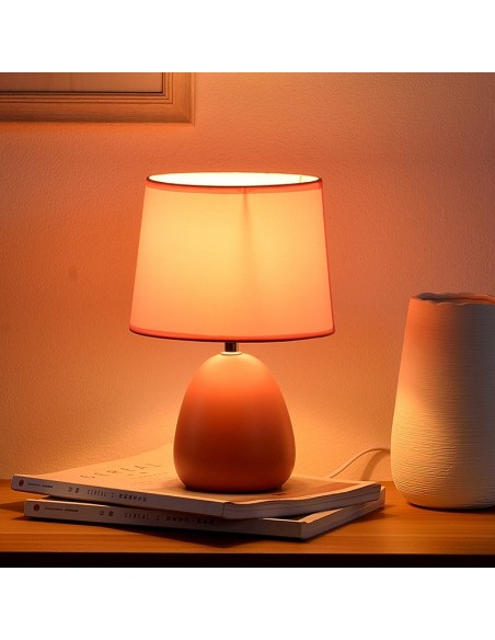 Lampe de table en céramique colorée