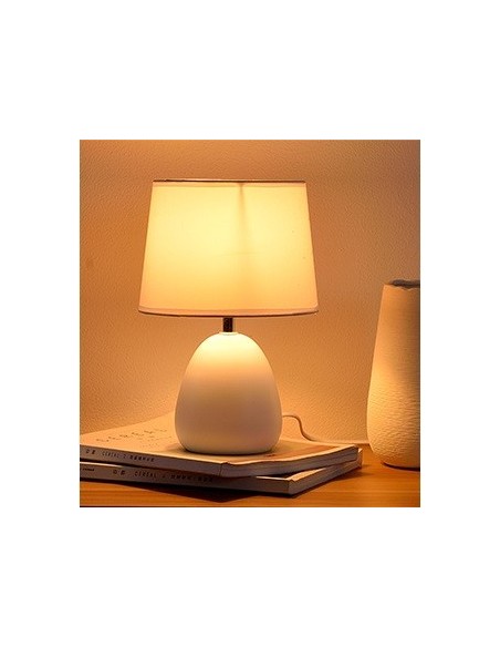 Lampe de table en céramique colorée