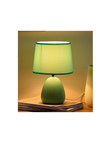 Lampe de table en céramique colorée