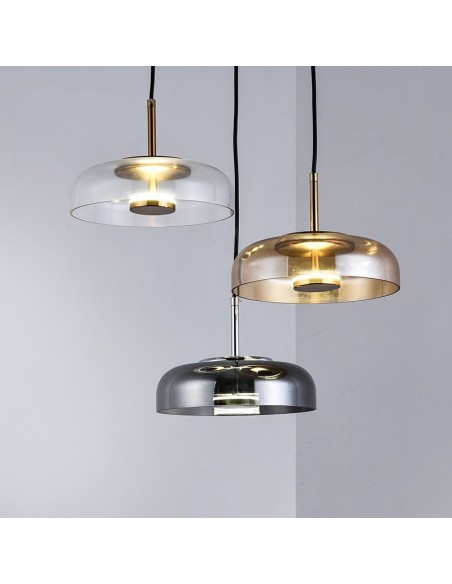 Classic glass pendant lamp