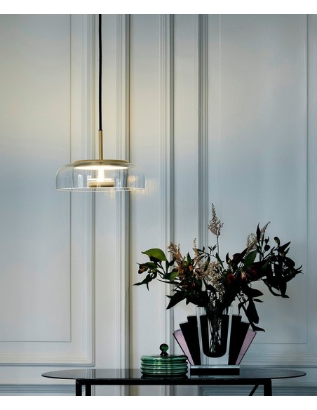 Classic glass pendant lamp