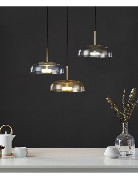 Classic glass pendant lamp